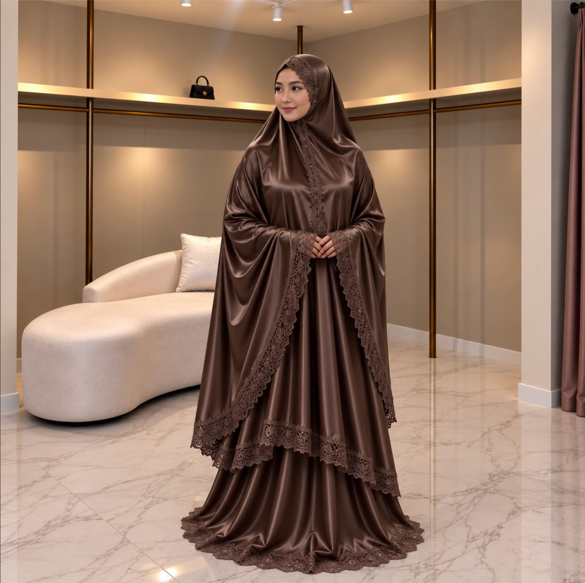 Tenue de prière — Marron chocolat (C07)