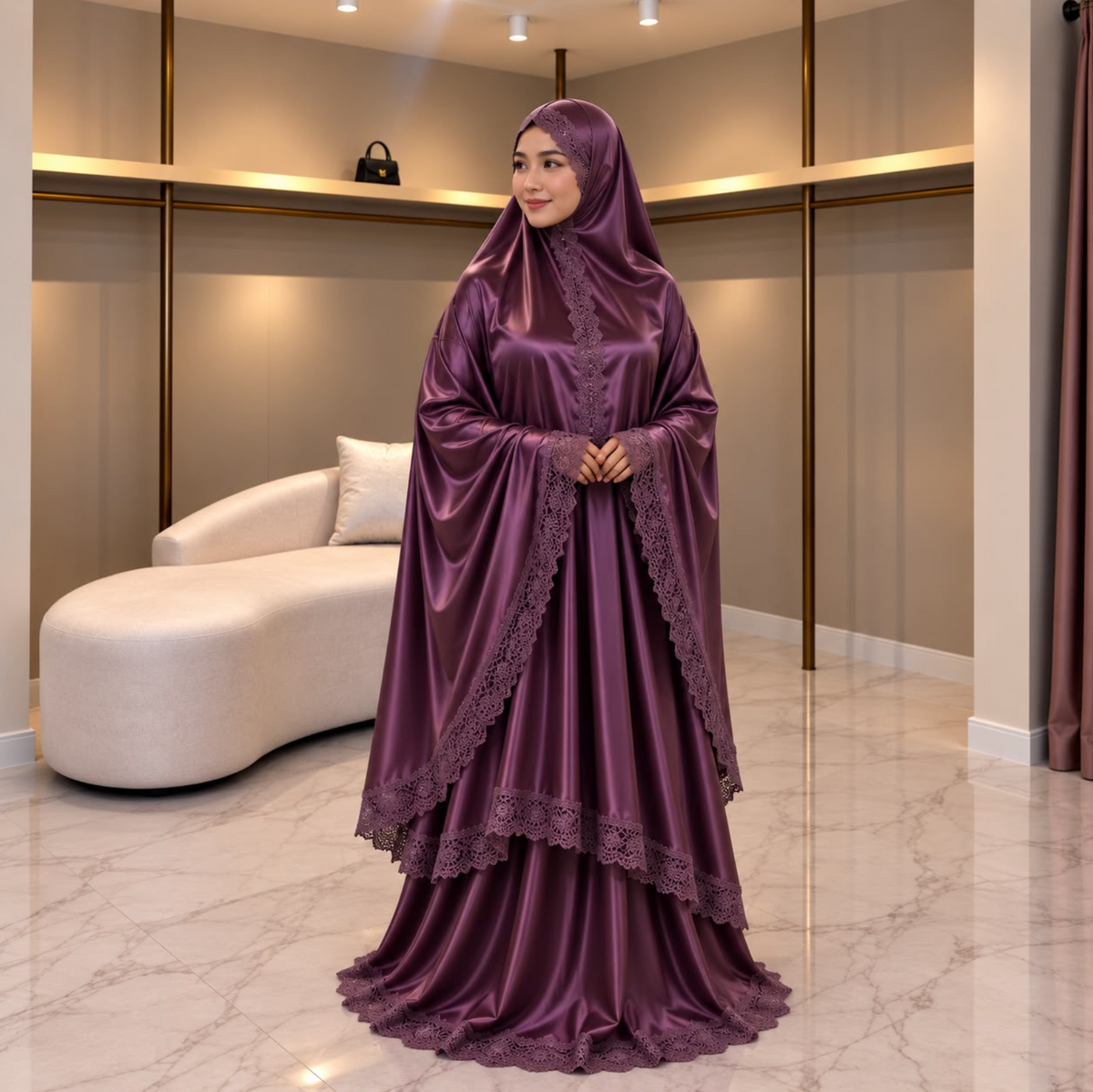 Tenue de prière — Violet prune (C08)
