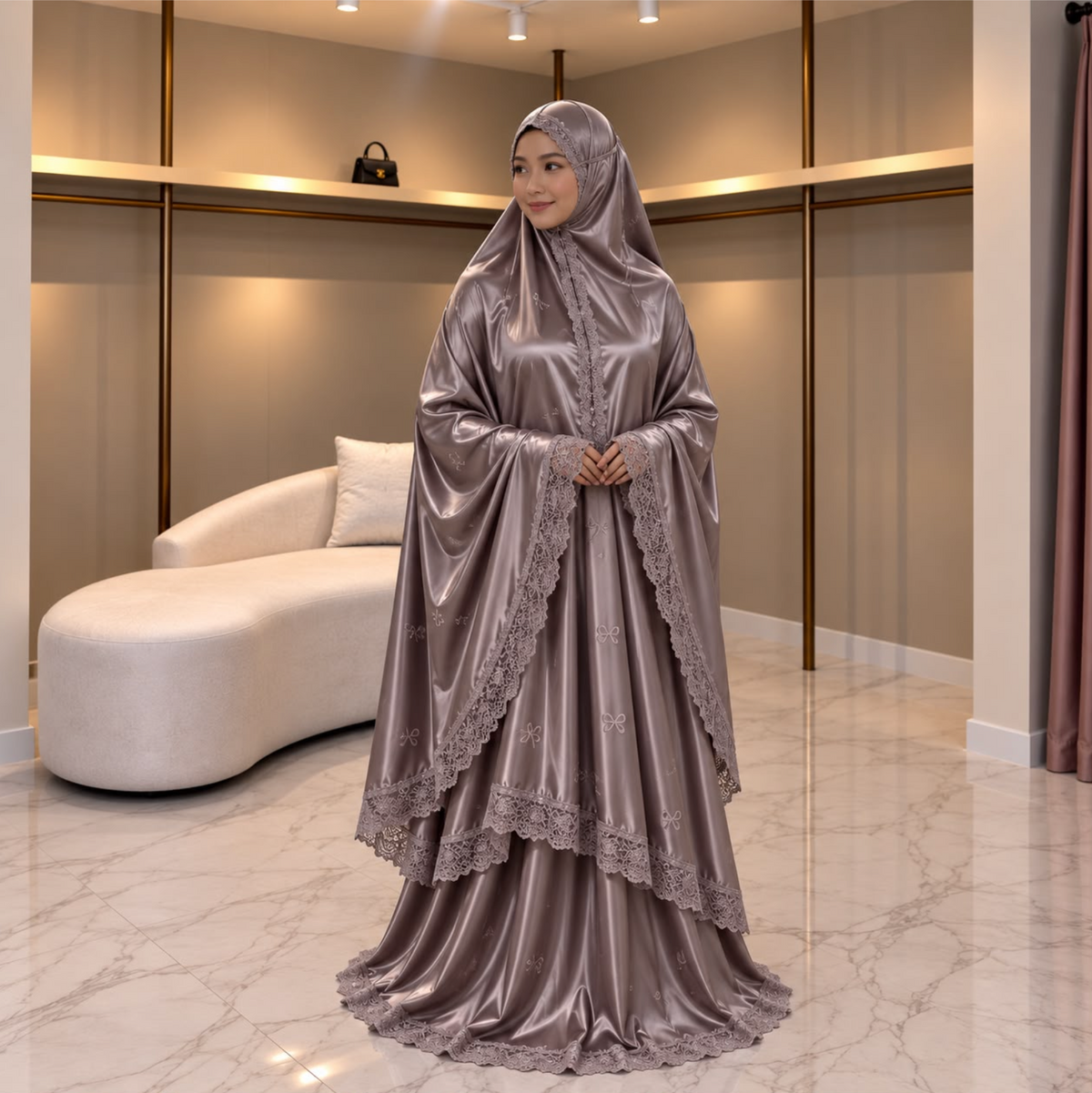 Tenue de prière — Taupe mauve grisé (C09)