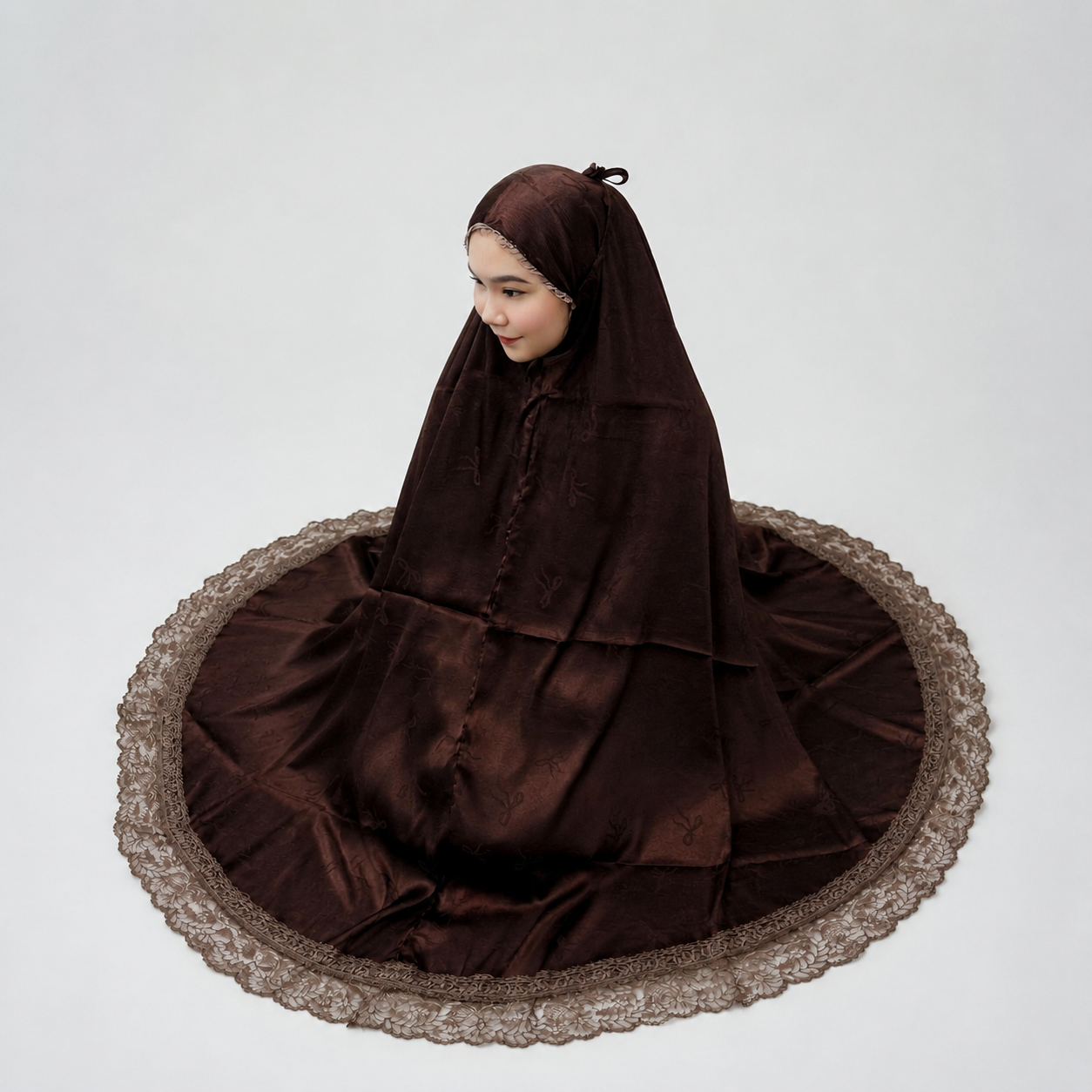 Mukena Naila — Brun Chocolat